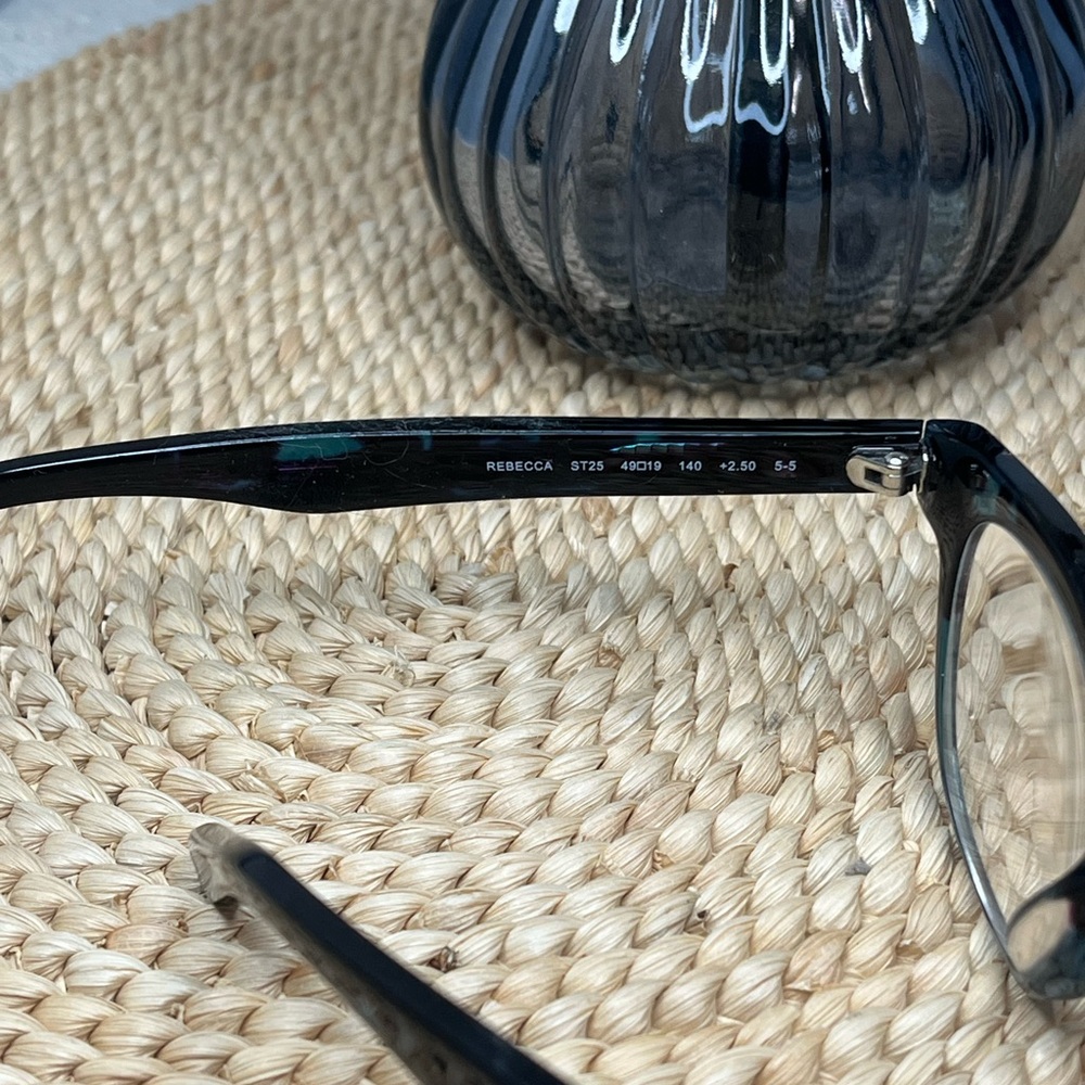 Kate Spade Rebecca Black & Blue Printed Eyeglasses - Picture 2 of 7